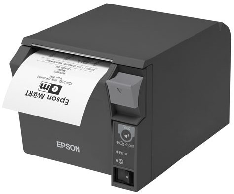 Epson TM-T70II (025A0): Serial + Built-in USB, PS, Black, EU