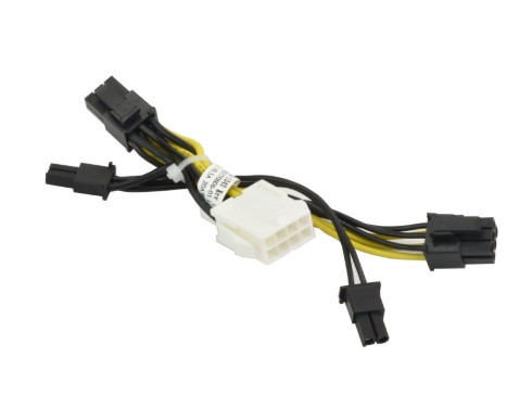 Supermicro PCIe 8 pin male (black) to CPU 8 pin female (white) power adapter, 5c