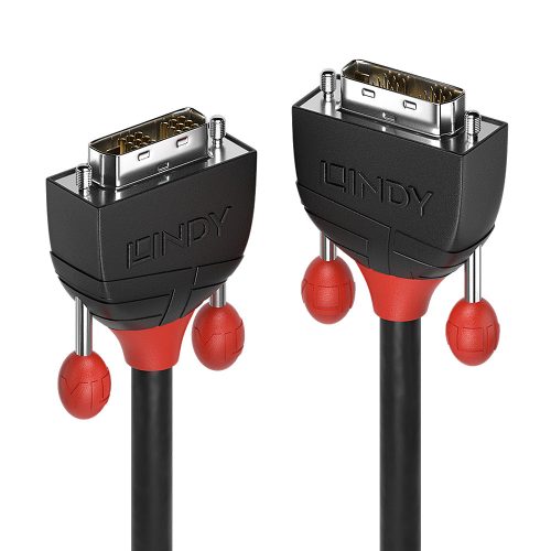 LINDY 1m DVI-D Single Link kábel, Black Line