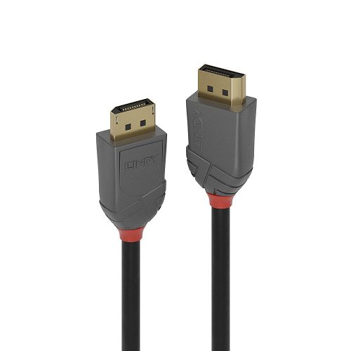 LINDY 3m DisplayPort 1.4 kábel, Anthra Line