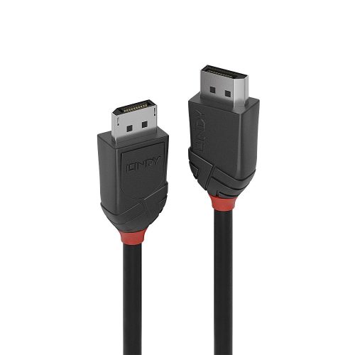 LINDY 1m DisplayPort 1.2 kábel, Black Line