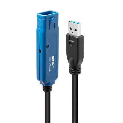LINDY 10m USB 3.0 Active Extension kábel Pro Black