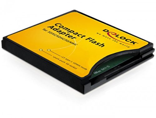 Delock Compact Flash adapter SD / MMC memória kártyákhoz