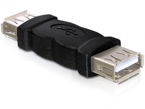 Delock Adapter nemváltó USB-A anya - USB-A anya