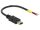 Delock USB 2.0-s kábel Mini-B-csatlakozódugóval > 2 db nyitott vezetékkel, 10 cm Raspberry Pi