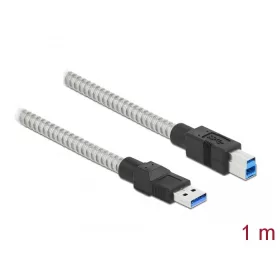   Delock USB 3.2 Gen 1, fém borítású kábel A-típusú apa   B-típusú, 1 méter