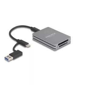   Delock USB Type-C  kártyaolvasó SD Express és CFexpress B-típusú memóriakártyákhoz