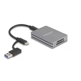   Delock USB Type-C  kártyaolvasó SD Express és CFexpress A-típusú memóriakártyákhoz