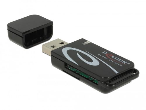 Delock Mini USB 2.0 kártyaolvasó SD és Micro SD csatlakozó felülettel