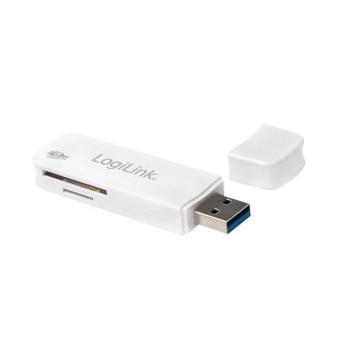 Logilink USB 3.0 kártyaolvasó, SD/microSD-hez, fehér