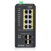 ZyXEL RGS200-12P 8port GbE LAN (240W) PoE 4port GbE SFP ipari switch