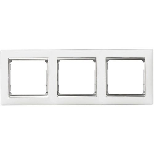 Legrand 770493 Valena Life 3-as fehér-króm keret