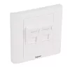 Legrand 632797 2xRJ45 Keystone port fogadására Linkeo süllyesztett szerelvény