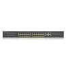 ZyXEL GS1920-24HPv2 28port GbE LAN PoE (375W) 4x GbE SFP/RJ45 Combo port L2 menedzselhető PoE switch