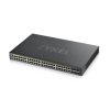 ZyXEL GS1920-48HPv2 48port GbE LAN PoE (375W) 4port Gbe combo RJ45/SFP L2 menedzselhető PoE switch