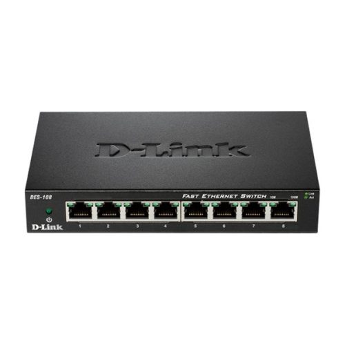 D-Link DES-108 8port FE LAN nem menedzselhető switch