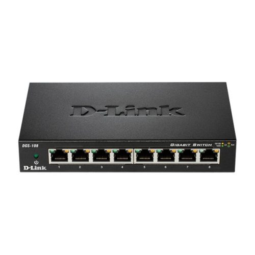 D-Link DGS-108 8port GbE LAN nem menedzselhető switch