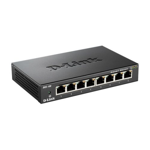 D-Link DGS-108 8port GbE LAN nem menedzselhető switch