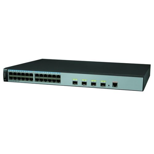 Huawei S5720S-28X-PWR-LI-AC 24GbE PoE+ LAN 4x10GbE SFP+ 370W PoE+ L3 menedzselhető switch