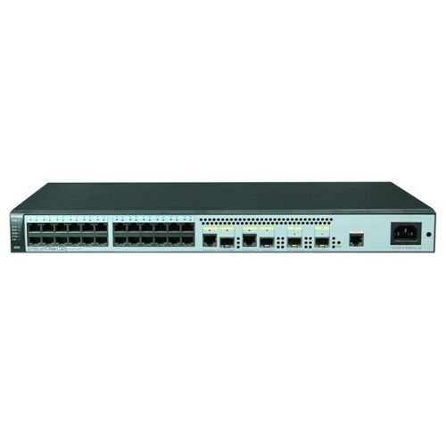 Huawei S5720S-28TP-PWR-LI-ACL 24xGbE LAN (8x Poe+) 2xGbE Combo RJ45/SFP 2xGbE SFP 124W PoE+ L3 menedzselhető switch