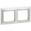 Legrand 770152 Valena aluminium 2-es keret