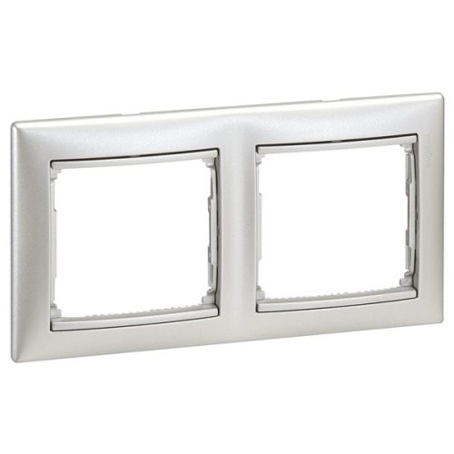 Legrand 770152 Valena aluminium 2-es keret