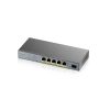 ZyXEL GS1350-6HP 5x GbE LAN PoE (60W) 1x GbE SFP smart menedzselhető CCTV PoE switch