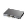 ZyXEL GS1350-18HP 16x GbE LAN PoE (250W) 2x GbE RJ45/SFP Combo port smart menedzselhető CCTV PoE switch