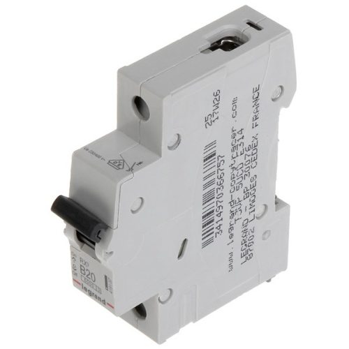 Legrand 419137 RX3 B20 6kA BIC 1 pólusú kismegszakító