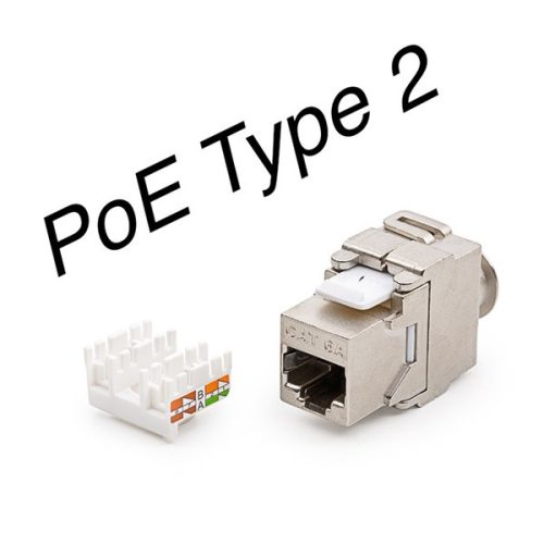 KE-Line KEJ-CEA-S-10G Cat6A 10Gigabit keystone jack RJ45 aljzat