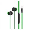 Sencor SEP 172 mikrofonos zöld fülhallgató