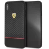 Ferrari On-Ttrack Racing iPhone XS MAX karbon karbon/gumi hátlap