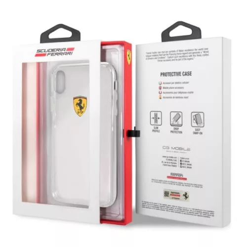 Ferrari iPhone XR átlátszó kemény hátlap