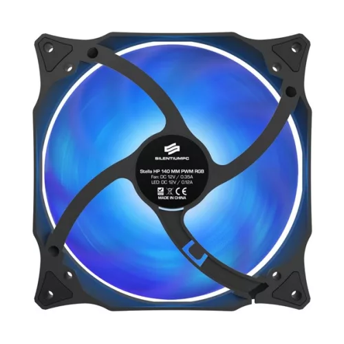 SilentiumPC 140mm Stella HP RGB 140 PWM ház hűtőventilátor