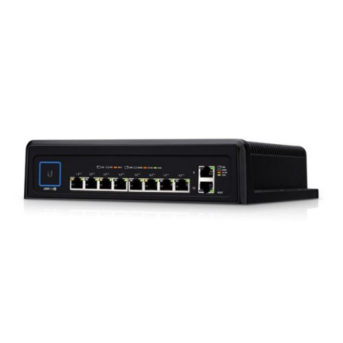 Ubiquiti UniFi USW-Industrial 2xGbE LAN 8xGbE PoE++ LAN (450W) ipari switch