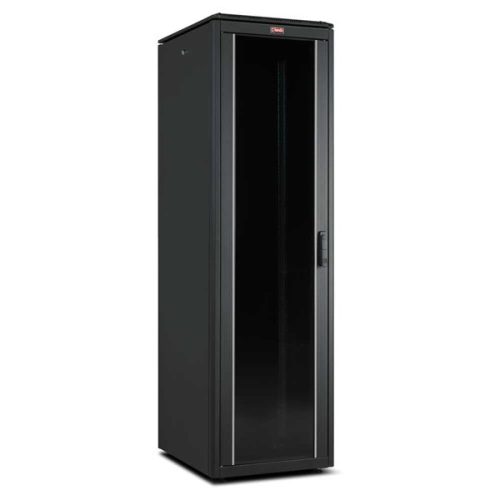 Lande LN-FS32U6060-BL-111 DYNAmic 19" 32U 600x600 fekete álló rack szekrény