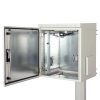 Lande LN-SBO-IP5512U6045-LG SAFEbox 19" 12U 600x450 kültéri szürke fali rack szekrény