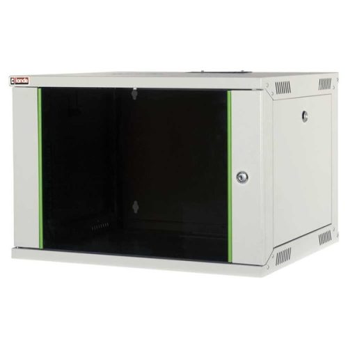 Lande LN-EUBOX16U5460-LG-1 EURObox 19" 16U 540x600 szürke fali rack szekrény