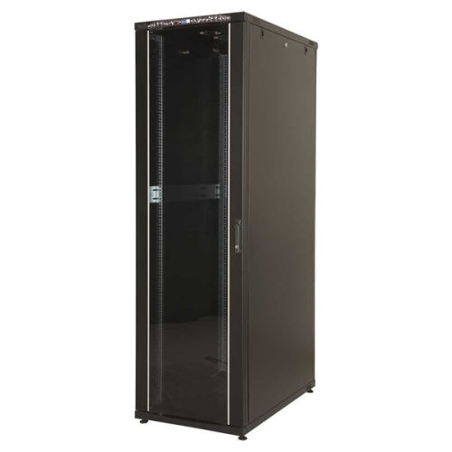 Lande LN-CK22U6060-BL CK 19" 22U 600x600 fekete álló rack szekrény