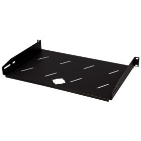   Stalflex RSF19-1U-300B 19" 1U 300mm mély 2 ponton rögzíthető fekete fix tálca
