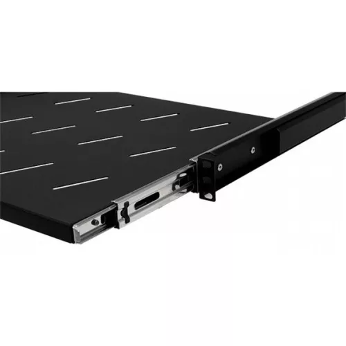 Stalflex RSR19-1U-350B 19" 1U 350mm mély fekete kihúzható polc