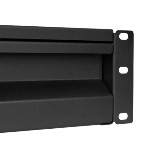 Stalflex RD19-2U-B 19" 320mm 2U zárható fekete rack fiók