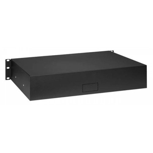 Stalflex RD19-2U-B 19" 320mm 2U zárható fekete rack fiók