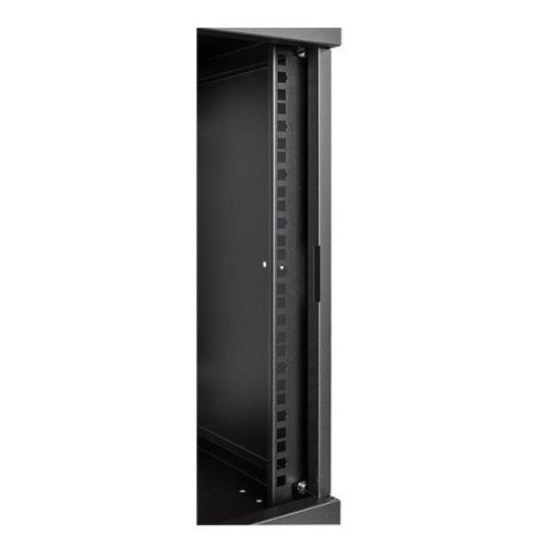 Stalflex RC10-9U-300MB 10" 9U 300 mm mély lapraszerelt fekete fém ajtós fali rack szekrény