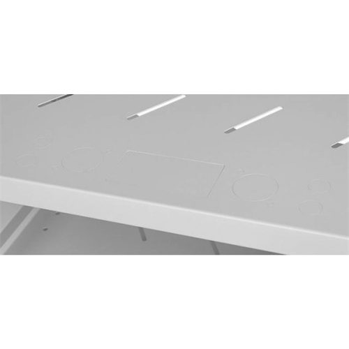 Stalflex RC19-4U-350GG 19" 4U 350 mm mély lapraszerelt szürke üveg ajtós fali rack szekrény