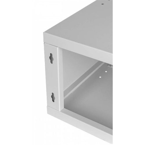 Stalflex RC19-4U-350GG 19" 4U 350 mm mély lapraszerelt szürke üveg ajtós fali rack szekrény