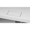Stalflex RC19-4U-450MG 19" 4U 450 mm mély lapraszerelt szürke fém ajtós fali rack szekrény