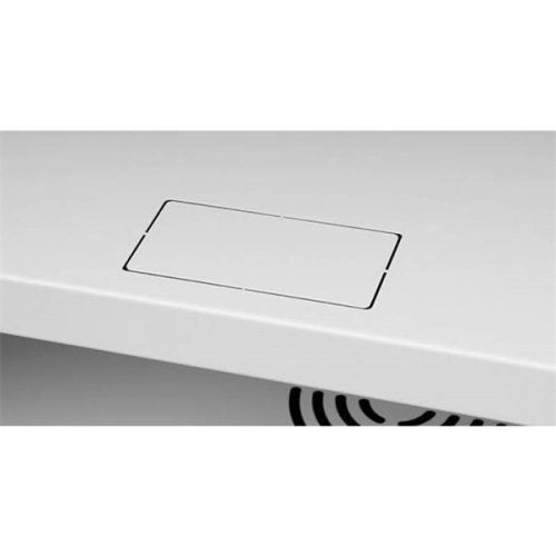 Stalflex RC19-4U-450GG 19" 4U 450 mm mély lapraszerelt szürke üveg ajtós fali rack szekrény