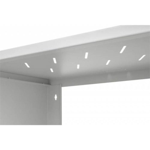 Stalflex RC19-6U-350GG 19" 6U 350 mm mély lapraszerelt szürke üveg ajtós fali rack szekrény