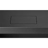 Stalflex RC19-6U-450MB 19" 6U 450 mm mély lapraszerelt fekete fém ajtós fali rack szekrény